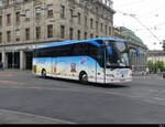 Reisecar Mercedes Tourismo unterwegs in der Stadt Basel am 22.05.2022