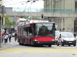 Bern Mobil - Trolleybus Nr.8 unterwegs auf einer Dienstfahrt in der Stadt Bern am 24.05.2016