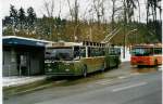 Aus dem Archiv: SVB Bern Nr. 38 FBW/R&J Gelenktrolleybus am 16. Februar 1999 Bern, Bmpliz