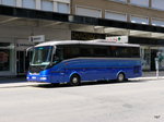 Unbekannter Reisebus aus Tschechien mit der Anschrift SOL LH9 am Heck zu Besuch in der Stadt Biel am 10.07.2016
