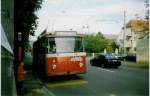 Aus dem Archiv: VB Biel Nr. 4 FBW/R&J Trolleybus am 6. Oktober 1997 Biel, Zeughaussstrasse