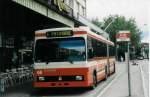 Aus dem Archiv: VB Biel Nr. 68 Volvo/R&J Gelenktrolleybus am 12. Oktober 1998 Biel, Bahnhof