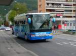 Ein Setra Reisebus unterwegs in der Stadt Biel am 25.09.2010