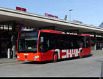Chur Bus - Mercedes Citaro GR 97519 unterwegs bei den Bushaltestellen vor dem Bahnhof in Chur am 19.02.2021