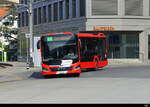 Chur Bus - MAN Lion`s City Hybrid  GR 183721 bei den Bushaltestellen vor dem Bhf.