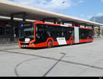 Chur Bus - MAN Lion`s City Hybrid  GR 155858 bei den Bushaltestellen vor dem Bhf.