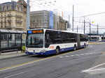 TPG - Mercedes Citaro Nr.1183 GE 960933 unterwegs auf der Linie 5 in der Stadt Genf am 09.04.2016