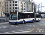 tpg - Mercedes Citaro Nr.180 GE 960564 unterwegs auf der Linie 5 in der Stadt Genf am 24.03.2024