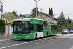 Trolleybus articulé Hess/Kiepe BGT N2D 870 revêtu la publicité pour Vaudoise Assurances  Assurant un 25.