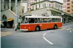 Aus dem Archiv: TL Lausanne - Nr. 678 - FBW/Eggli Trolleybus am 15. April 1998 in Lausanne, Place Riponne
