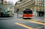Aus dem Archiv: TL Lausanne - Nr. 712 - FBW/Hess Trolleybus am 15. April 1998 in Lausanne, Place Riponne