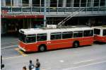 Aus dem Archiv: TL Lausanne - Nr. 731 - FBW/Hess Trolleybus am 7. Juli 1999 in Lausanne, Place Riponne