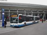 vbl Nr. 173 (Mercedes Citaro C2 O530G) am 27.10.2014 beim Bahnhof Luzern. Im Jahre 2014 kamen bei der vbl 10 neue Mercedes Gelenkbusse in Betrieb, dies weil die Linie 2 infolge einer Baustelle am Seetalplatz während 2 Jahren mit Auto- statt Trolleybussen betrieben wird.