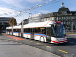 VBL - Trolleybus Nr.242 unterwegs auf der Linie 1 in Luzern am 28.03.2016