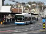VBL - Hess BGT-N2C Swisstrolleybus Nr.218 unterwegs auf der Linie 6 in Luzern am 15.01.2011