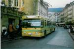 Aus dem Archiv: TN Neuchtel Nr. 166 FBW/Hess Gelenktrolleybus am 7. Oktober 1997 Neuchtel, Place Pury
