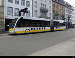 vb sh - Irizar ie tram  Nr.29  SH  38029 unterwegs auf der Linie 3 bei den Haltestellen vor dem Bhf. Schaffhausen am 26.11.2023