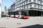 Stadtbus Winterthur Nr. 232 (MAN A21 Lion's City) am 30.7.2016 kurz vor der Haltestelle Schmidgasse.