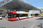 Stadtbus Winterthur Nr. 119 (Hess Swisstrolley 3 BGT-N1C) am 18.7.2017 beim Hauptbahnhof