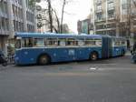 ex VBZ  - Ausrangierter Gelenkbus Nr.7540 der whrend der Advenszeit in der Bahnhofstrasse als Pcklibus in Zrich abgestellt ist ..
