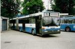 Aus dem Archiv: VBZ Zrich - Nr. 117 - Mercedes O 405GTZ Gelenktrolleybus am 26. Juni 1999 in Zrich, Garage Hardau