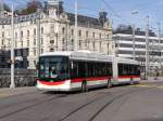 VBSG - Hess-Swisstrolley BGT-N2C Nr.180 unterwegs auf der Linie 1 in St. Gallen am 13.12.2014