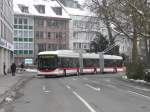 VBSG - Hess Swisstrolley BGGT-N2C Nr.194 unterwegs auf der Linie 4 in der Stadt St.Gallen am 16.01.2010