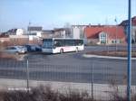 bitterfeld---regionalverkehr-bitterfeld-wolfen-vetter-gmbh Der neue Niederflurbuss der Vetter Gmbh. Hier f�hrt ein Bus mit der Werbung 'Neubi' die Linie P.
