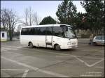 falkenberg-elster Zu fahrgastschwachen Zeiten wird im EE-Kreis auch gern mal ein Kleinbus eingesetzt. Hier ist es ein Toyota Caetano optimo, Falkenber/E., 22.02.07.