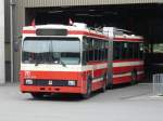 biel-bienne VB Biel - Fahrzeugparade mit Trolleybussen mit dem Volvo B 10 M Nr.70 Halb im Depot in Biel am 01.06.2008