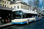 Solaris Trollino TC La Chaux-de-Fonds Nr. 133 Solaris Trolleybus am 22. Dezember 2007 La Chaux-de-Fonds, Bahnhof