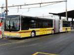 man-niederflurbus-3-generation-lions-city STI - MAN Lion`s City Gelenkbus Nr.121 BE 700121 im Euro Fieber ( Einige Busse sind mit Fussb�llen auf den Radkappen unterwegs )  bei der Provisorisch Bushaltestelle neben dem Bahnhof Thun am 24.05.2008