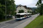 luzern Der 'LighTram 3' Nr. 231 kurz nach der Abfahrt im Obernau. (2.6.2008)