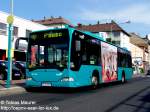 mercedes-benz-o-530-i-citaro 01.06.08: Wagen 247 der VGF steht am Westbahnhof. Vor der Weiterfahrt als 36 nach Sachsenhausen gibt's erst eine Pause... Der Wagen stammt aus dem Jahr 2006. Die Fahrzeuge dieser Serie wurden mit einer 'glatten' Fronst beschafft, um Vollwerbungen besser anbringen zu k�nnen. Der 247 hat ein Licher X - Cityboard.