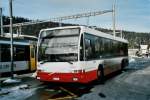 la-chaux-de-fonds VR La Chaux-de-Fonds 92/NE 98'892 Volvo/Berkhof am 22. Dezember 2007 Les Hauts-Geneveys, Bahnhof