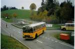 Postauto Postautotreffen im Teuffenthal: Burri, Teuffenthal BE 336'192 FBW/R&J am 31. Oktober 2004 Abfahrt in Buchen