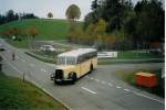 Postauto Postautotreffen im Teuffenthal: Burri, Teuffenthal BE 656 U Saurer/R&J am 31. Oktober 2004 Abfahrt in Buchen
