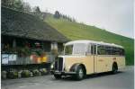 Postauto Postautotreffen im Teuffenthal: Burri, Teuffenthal BE 656 U Saurer/R&J am 31. Oktober 2004 in Buchen