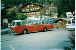 Berner Oberland Aus dem Archiv: AFA Adelboden 14/BE 43'089 FBW/Gangloff Jahrgang 1964 im Dezember 1987 Adelboden, Autobahnhof