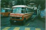 Mercedes-Benz Aus dem Archiv: AFA Adelboden 8/BE 26'708 Mercedes Jahrgang 1979 (ex CJ Tramelan) im Januar 1988 Adelboden, Autobahnhof