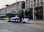setra-s-400er-serie 07.06.08: Ausnahmsweise gibt es heute mal 2 Fotos vom gleichen Fahrzeug, denn hier sehen wir wieder den 241 SWP 57, ein S 415 NF der Forbus Intercity bei seiner Abfahrt am Saarbr�cker Haupbahnhof in Richtung Forbach als Linie 30. Die hintere T�r ist mit einer elektronisch bedienbaren Rollstuhlrampe ausgestattet.