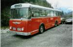 Berner Oberland Aus dem Archiv: AFA Adelboden Nr. 11 Saurer/Hess Jahrgang 1965 (ex Roth, Chur Nr. 10) im April 1988 Adelboden, Margeli