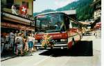 Berner Oberland Aus dem Archiv: AFA Adelboden 11/BE 345'172 Setra Jahrgang 1988 am 7. August 1988 Adelboden, Landstrasse (Festumzug 100 Jahr Kur- und Verkehrsverein Adelboden)