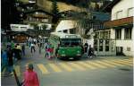 Berner Oberland Aus dem Archiv: AFA Adelboden 2/BE 263'015 FBW/FHS Jahrgang 1965 (ex BVB Basel Nr. 51) am 25. Februar 1990 Adelboden, Autobahnhof