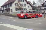 Zurichsee und Oberland Samichlausbus in M�nnedorf am 06.12.2004 Er ist alle Jahre mit dem FBW unterwegs, immer ab einem andern Bahnhof bef�hrt er sein Ziel, eine Reise Lohnt sich!