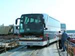 private-busunternehmen Setra 417 HDH der Fa. KRAUTGARTNER-Ried bei der Abfahrt von der Donauf�hre in Galati(Rum�nien) Sept.2005