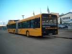 dresden Solaris Urbino 18 Hybrid - Hier die Fahrerseite von hinten ausgesehen. 10.03.07