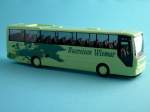 Hersteller Rietze MAN A 03 LION&acute;S STAR Reisebus der BusBetreibeWismar (BBW); mit stillisierter Europa-Karte und Beschriftung Busreisen Wismar, Epoche V [Modell. RIETZE]