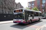 Ein MB O405/ Optare Prisma von First bei Piccadilly Gardens. ...