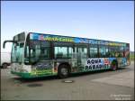 riesa Bus 126 der Riesaer PNV ist einer der gelungensten Werbetr�ger dieses Unternehmens. Kein Wunder bei diesem sch�nen Motiv, Riesa, 15.03.07